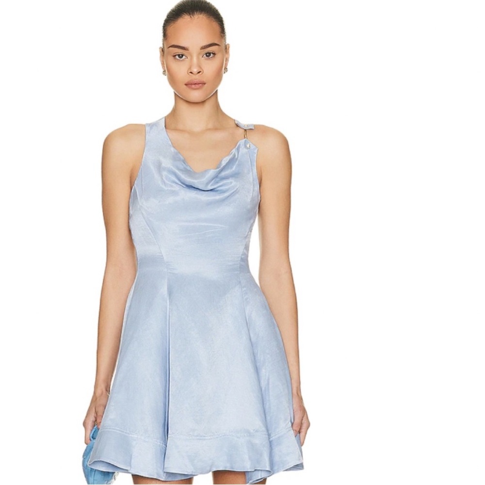 Aje Light Blue Mini Dress